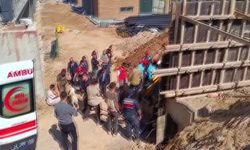 İnşaat alanında göçük: 1 işçi hayatını kaybetti!