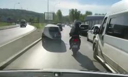 Örnek davranış: Motosiklet sürücüsü ambulansın yolunu böyle açtı