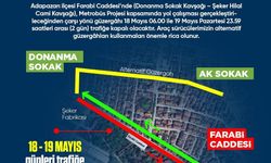 Sakarya’da o güzergah iki gün boyunca trafiğe kapalı
