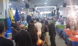 Kızının yanında pazarcı tarafından darp edildi!