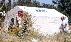 Genç kadın çadırda ölü bulundu!
