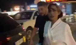 Ünlü sanatçı bornozla otomobil kullandı