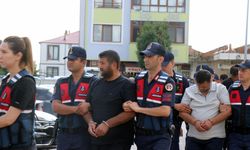 Dev araç vurgununda şüpheliler adliyeye sevk edildi