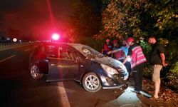 Otomobil şarampole uçtu: Anne ve iki çocuğu yaralandı!
