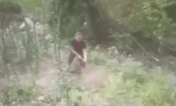 Kaçak boruyla bahçesine su çekti!
