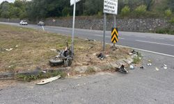 Feci kazada motosiklet sürücüsü canından oldu!