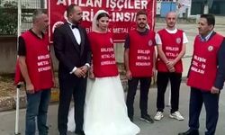 Düğüne saatler kala işten çıkarıldı: Gelinlikle direniş çadırına gitti!