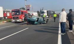 Otomobil takla attı: 2 yaralı