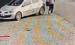 Aracı çizdi: Hiç bir şey olmamış gibi gitti