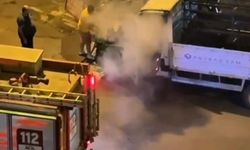 Kamyonet alev topuna döndü