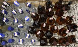 Komşuda 400 litre sahte alkol ele geçirildi