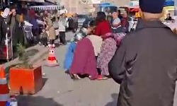 Kadınlar saç başa kavgaya tutuştu