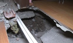 4 katlı binanın temeli çöktü