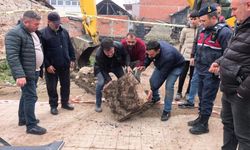 Temel için kazılan yerden tarihi mezar kalıntıları çıktı