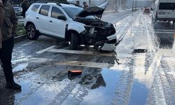 Karasu yolunda korkutan kaza!