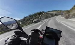 Motosiklet kazasının görüntüleri çıktı!