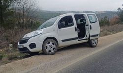 Kontrolden çıkan araç kazaya karıştı