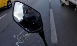 Trafikte ipe dolanan motosikletli ölümle burun buruna geldi