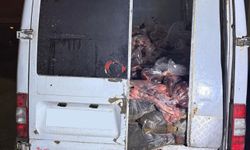 3 ton sakat et yakalandı!