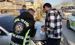 Sakarya'da 10 dakika içinde 15 araca 300 bin lira ceza kesildi