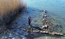 Sular çekildi: Tarihi eser günyüzüne çıktı