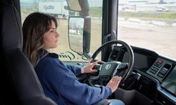 Genç kadın uzun yol tır şoförü oldu