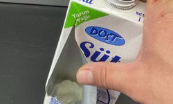 Market sütünün içinden peçete çıktı iddiası!
