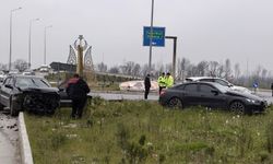 Kazada araçlar hurdaya döndü