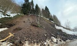 Kocaali'de heyelan: Yol ulaşıma kapatıldı