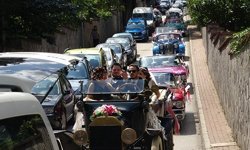 Düğün konvoyunda 75 bin lira ceza kesildi!