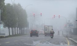 Sis şehri etkisi altına aldı