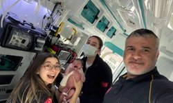 112 ekipleri evde başarılı doğum gerçekleştirdi