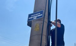Sakarya'da tabelalar sokaklardaki yerini aldı