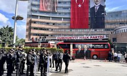 CHP Genel Merkezi önünde tahliye gerginliği