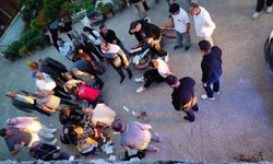 İstinat duvarından yere çakıldı!