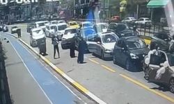 Bahşiş almak isterken zincirleme kazaya neden olup kaçtı