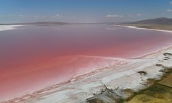 Tuz Gölü pembe bir masala dönüştü