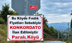 Bu köy konkordato ilan etti!