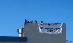 Emniyet inşaatında işçiler yine eylemde