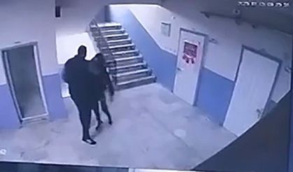 Okul müdürü otizmli öğrenciyi merdivenden itti