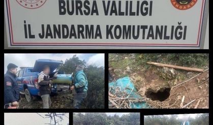 Defineciler 35 metrelik kaçak tünel kazmış