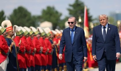 Erdoğan, Trump'ı törenle karşıladı