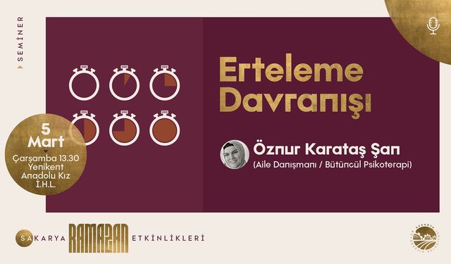 Sakarya'da Ramazan ayı etkinlikleri dolu dolu geçiyor