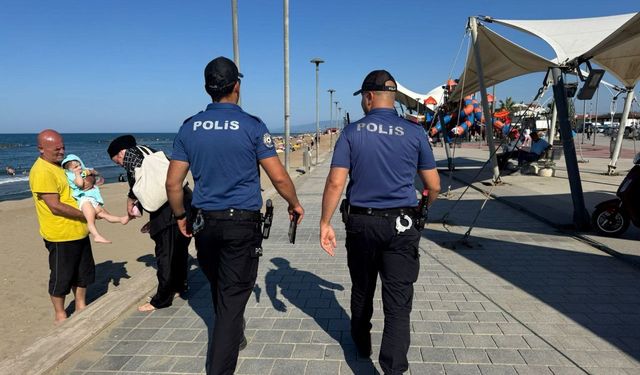 Karasu Sahili'nde emniyetten yoğun önlem