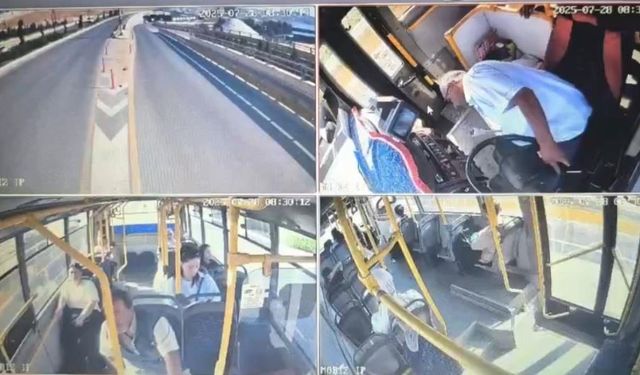 Otobüs sürerken kalp krizi geçiren şoför yaşamını yitirdi!