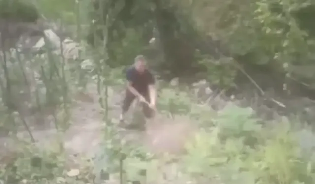 Kaçak boruyla bahçesine su çekti!