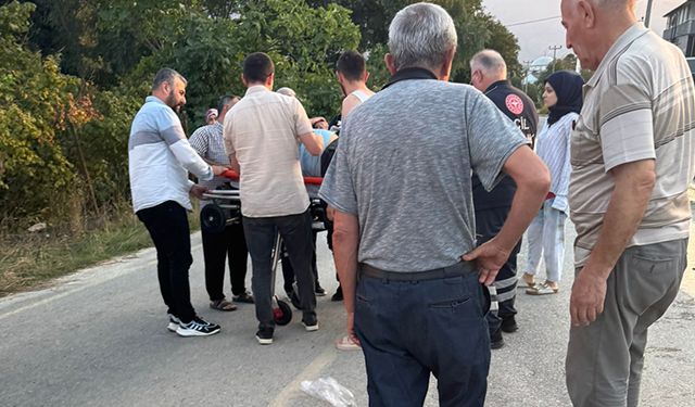 Yolda akan su kazaya sebep oldu!