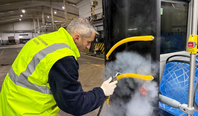 Sakarya'da belediye otobüslerinde her gece hijyen