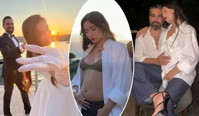 Ünlü çiftten aile pozu