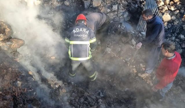 Yangında evi küle dönen kadının cansız bedenine ulaşıldı